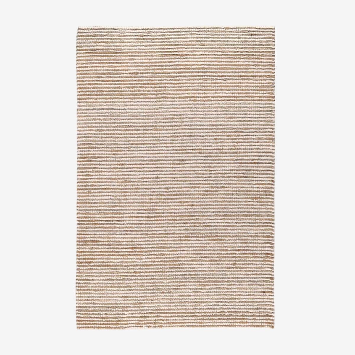 Hudson Ivory Jute/Cotton Rug - Image 1