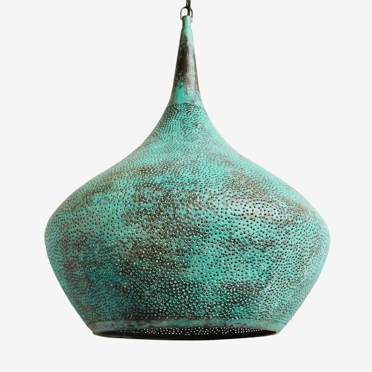 Copper Rain Drop Lantern Medium - Image 1