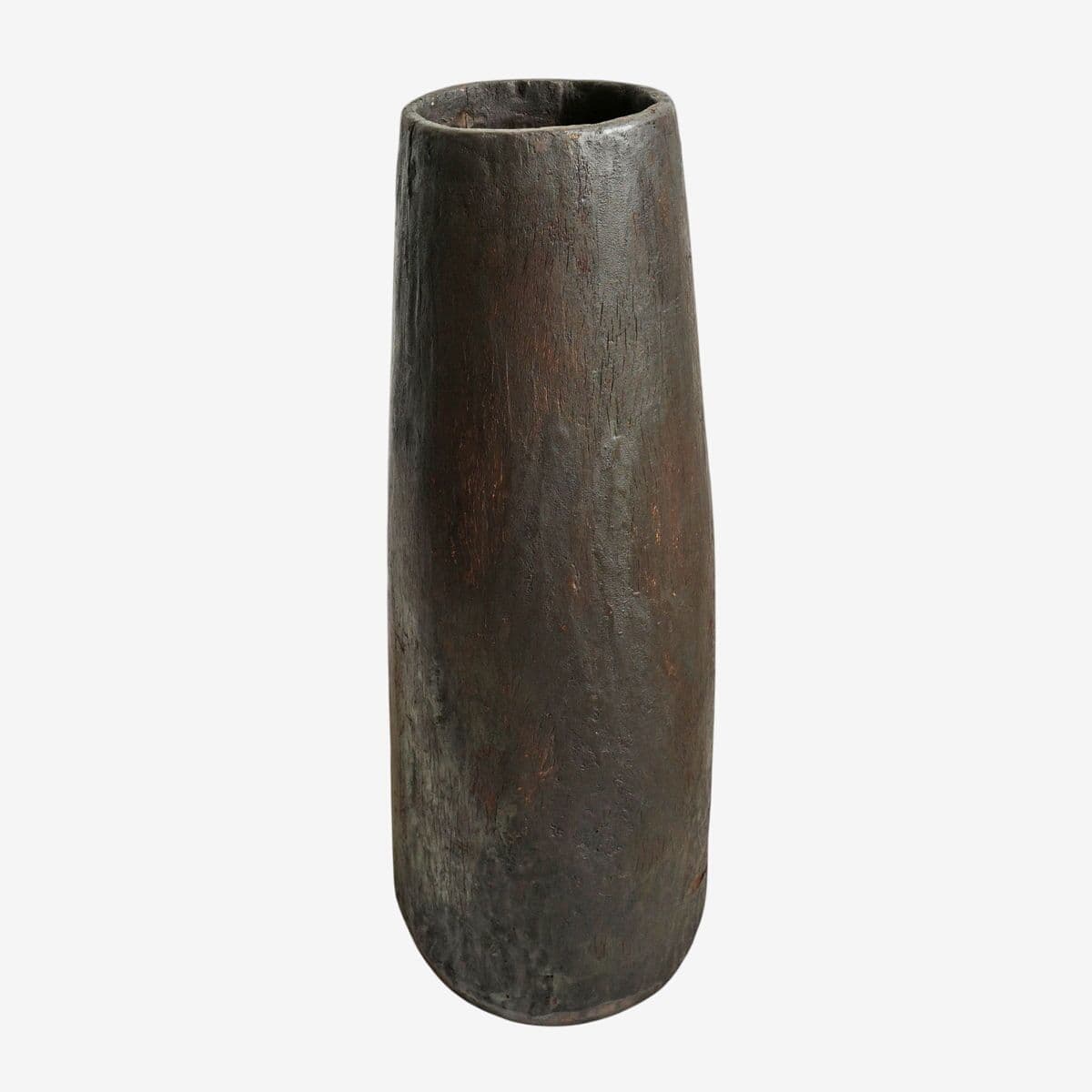 Old Naga Tall Wood Pot - Image 1