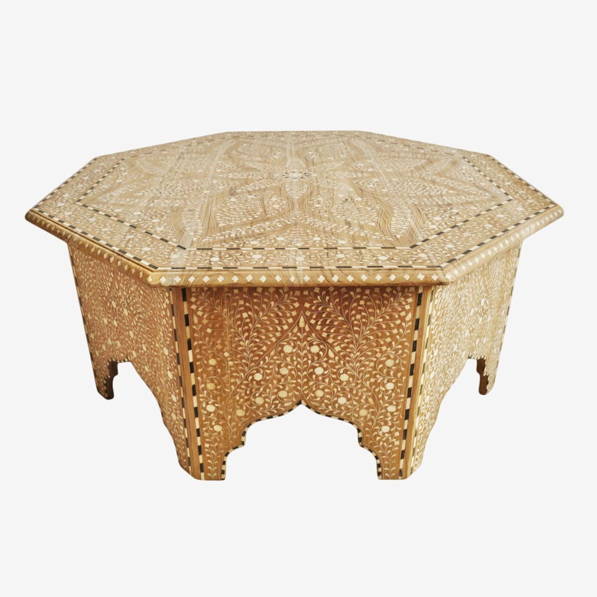 Octagon Inlay Coffee Table - Image 1