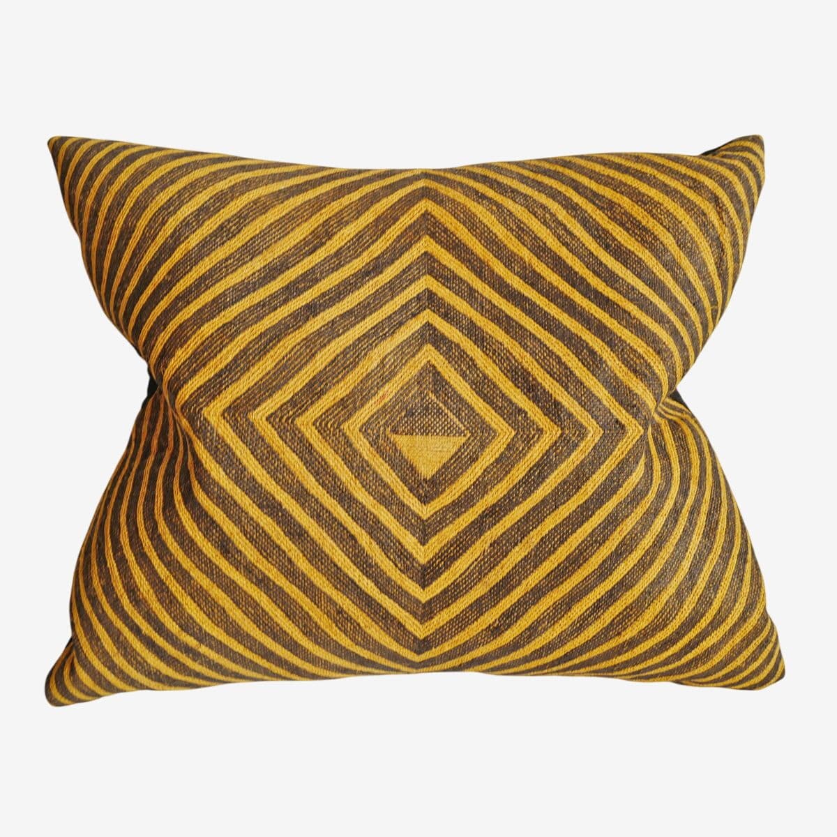 Vintage Kuba Grass Textile Pillow - Image 1