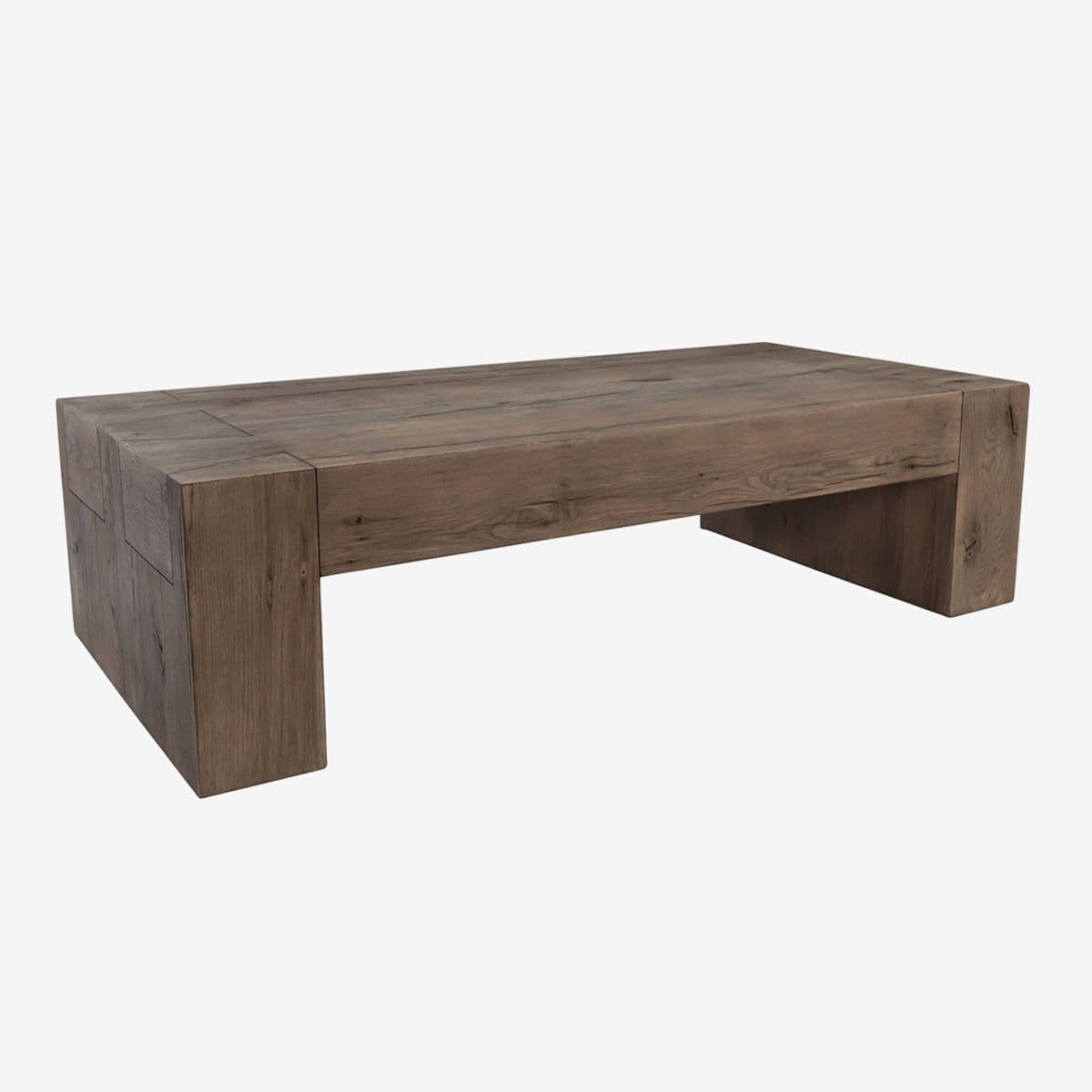 Natural Oak Beam Coffee Table - Image 1