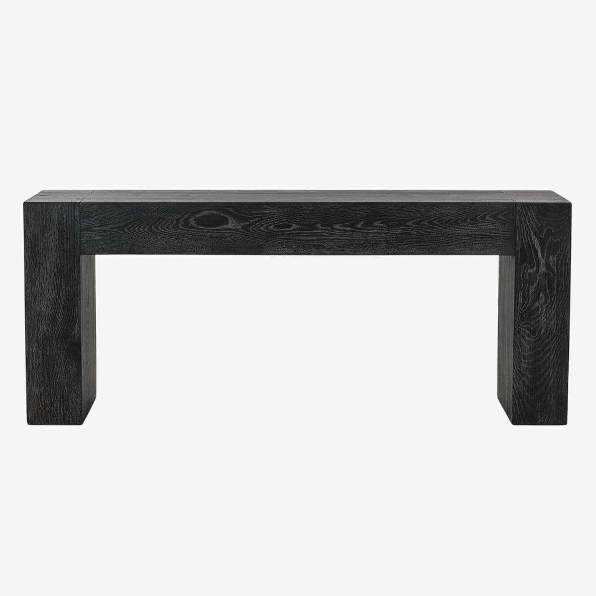 Black Oak Beam Console Table - Image 1
