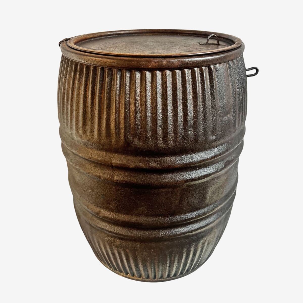 Vintage India Iron Barrel - Image 1