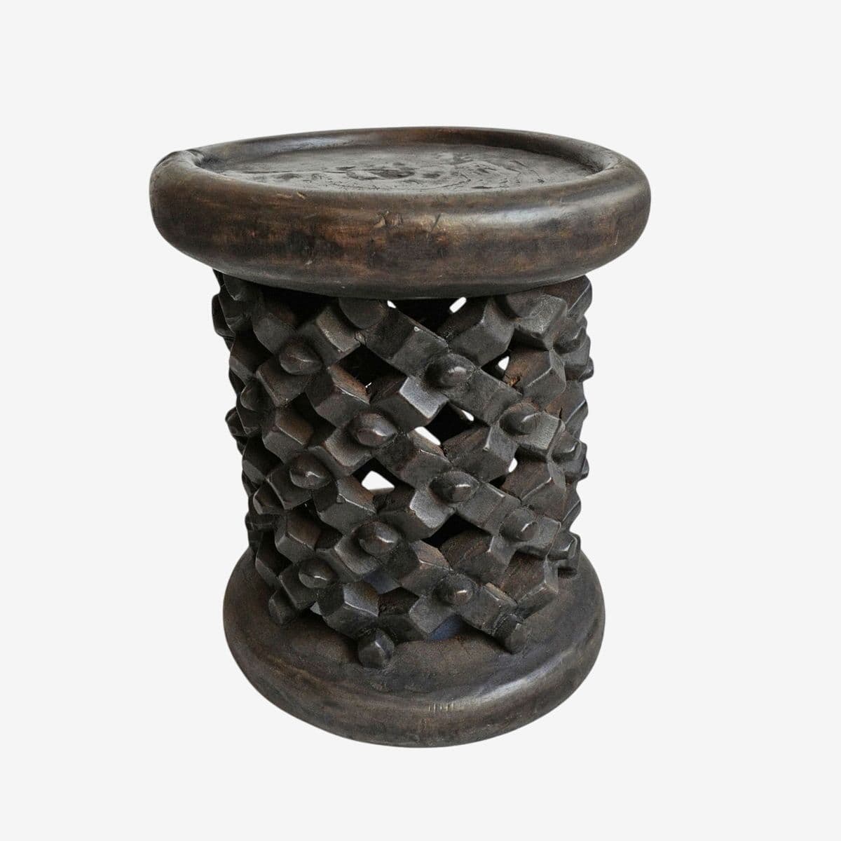 Vintage Small Bamileke Stool - Image 1