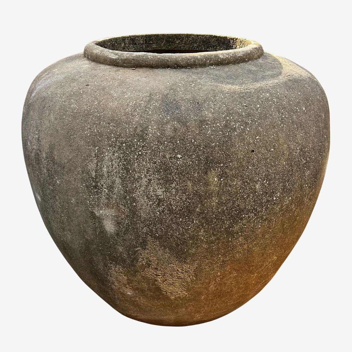 Antique Cement Java Pot