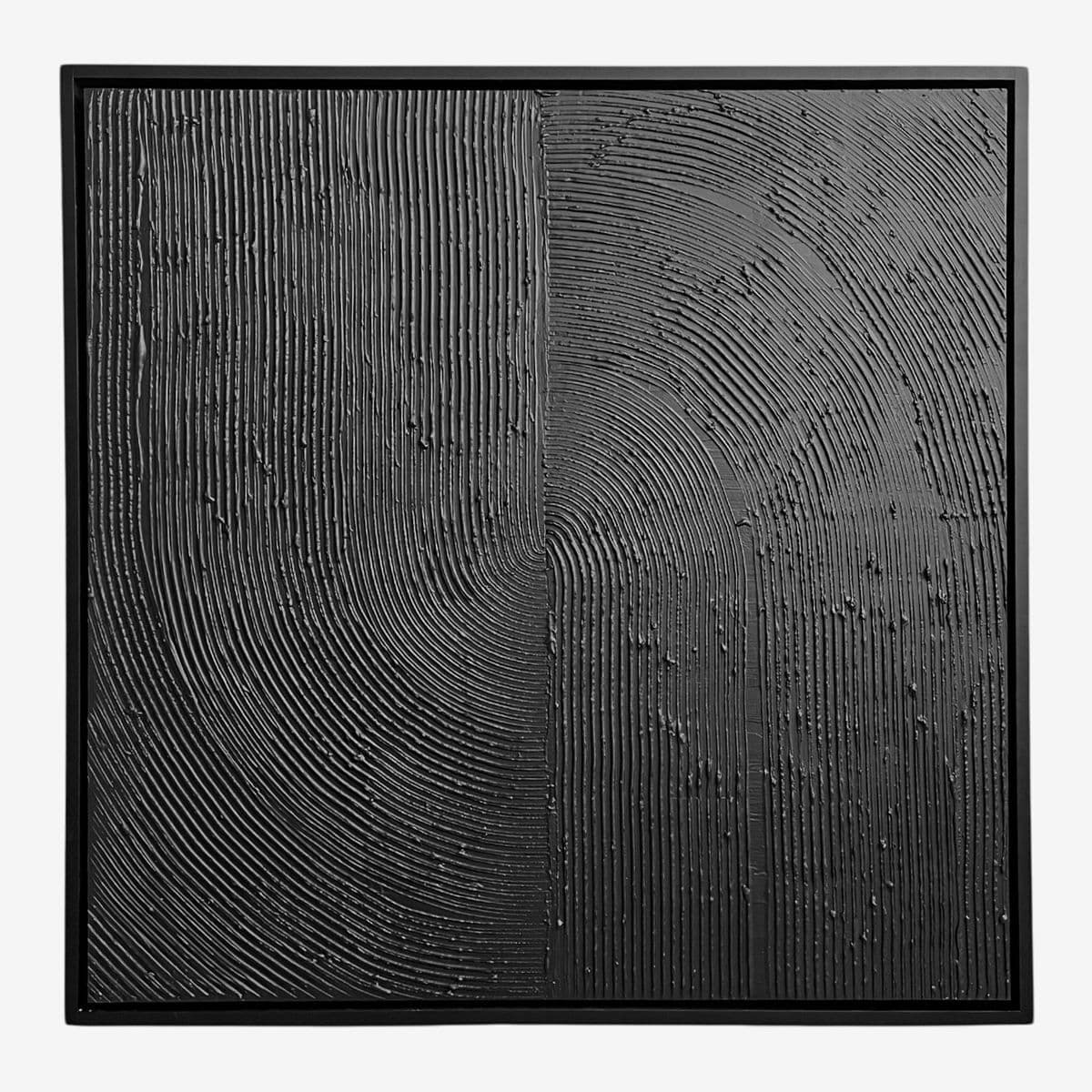 Ebony Half Swirl Wall Art - Image 1