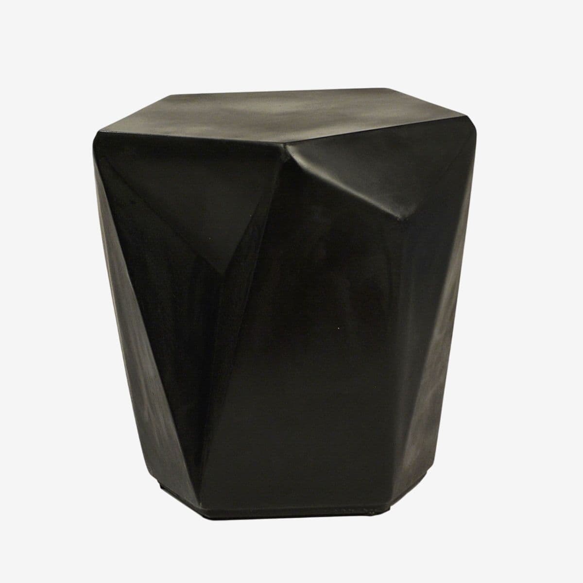 Kylo Black Concrete Side Table - Image 1