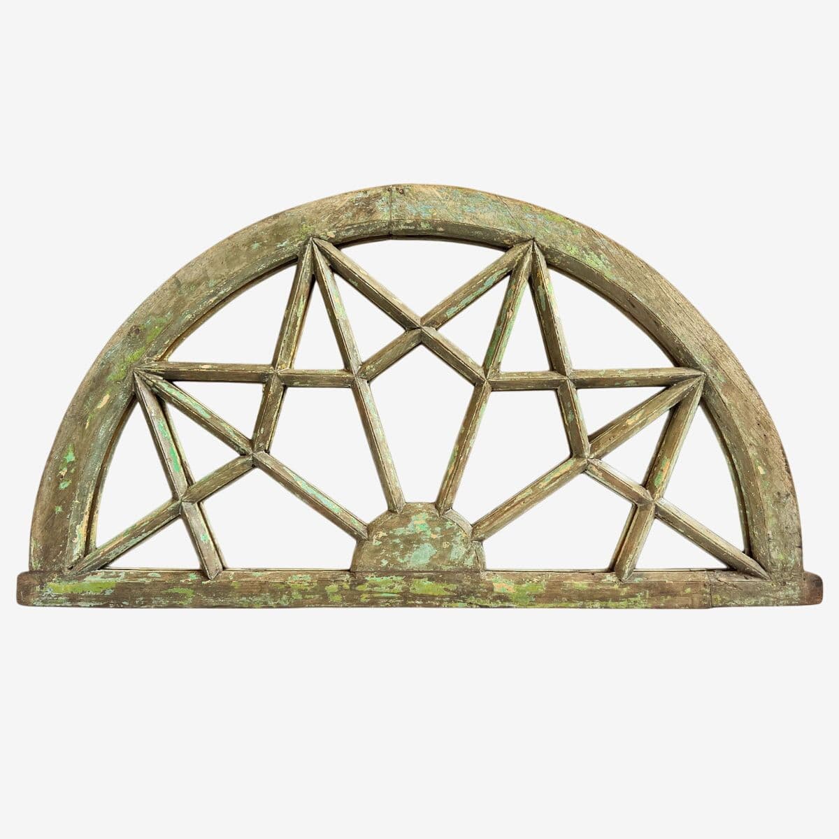 Vintage Arched Transom Mirror - Image 1