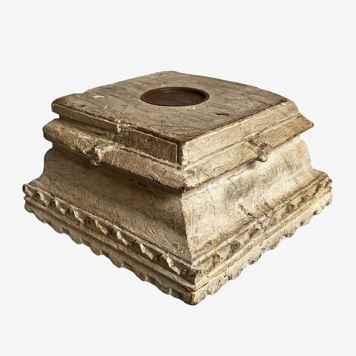 Antique Corinthian Candle Stand - Image 1