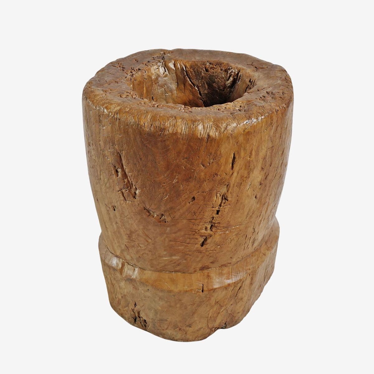 Vintage Javanese Wood Bowl - Image 1