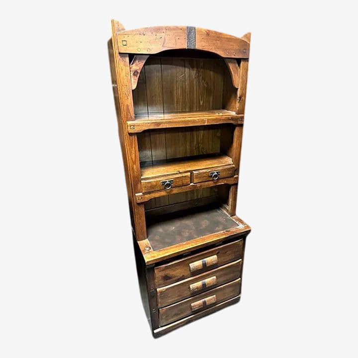 Henry Link Vintage Link Taylor ‘Rawhide’ Series Chest and Hutch - Made in North Carolina in 1976 - Image 1