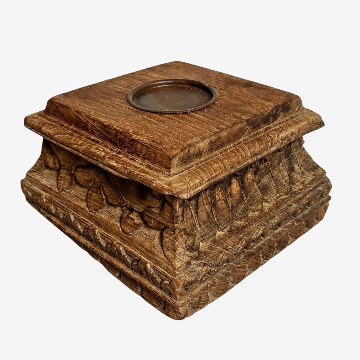 Antique Corinthian Candle Stand - Image 1