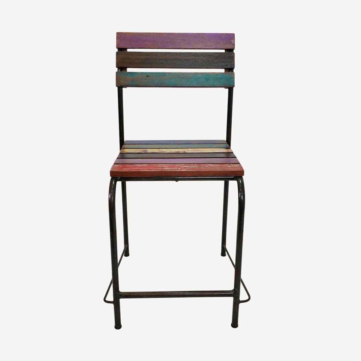 Boat Wood Retro Dining Chair - Image 1