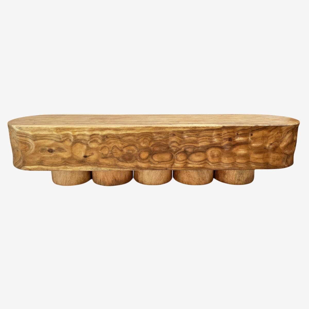 Katanga Wood Dimple Bench - Image 1