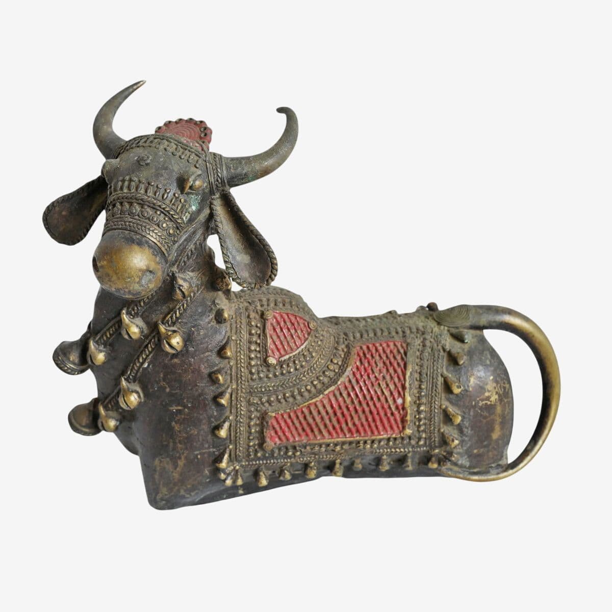 Antique Brass Nandi Bull India - Image 1