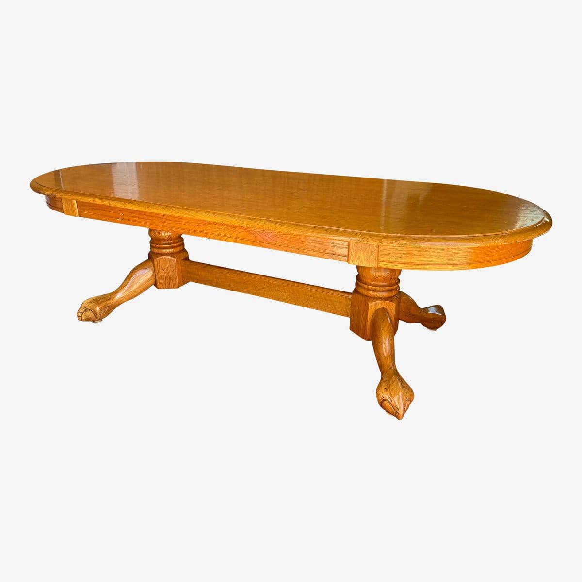 1990s Vintage Contemporary Oak Coffee Table - Image 1