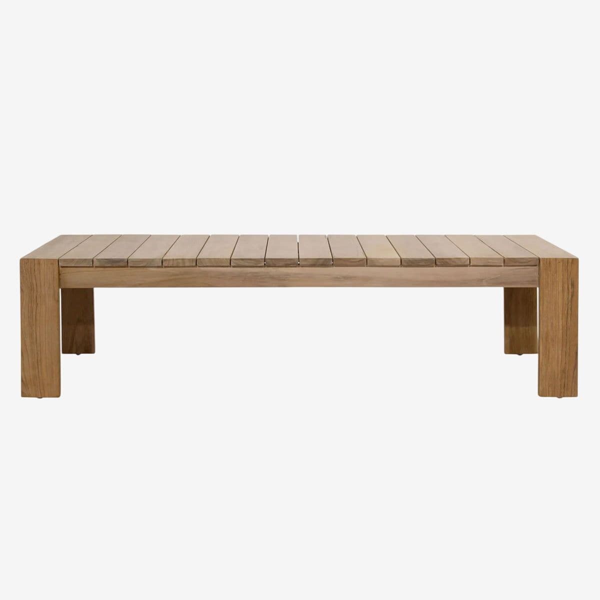 Simple Outdoor Teak Coffee Table - Image 1