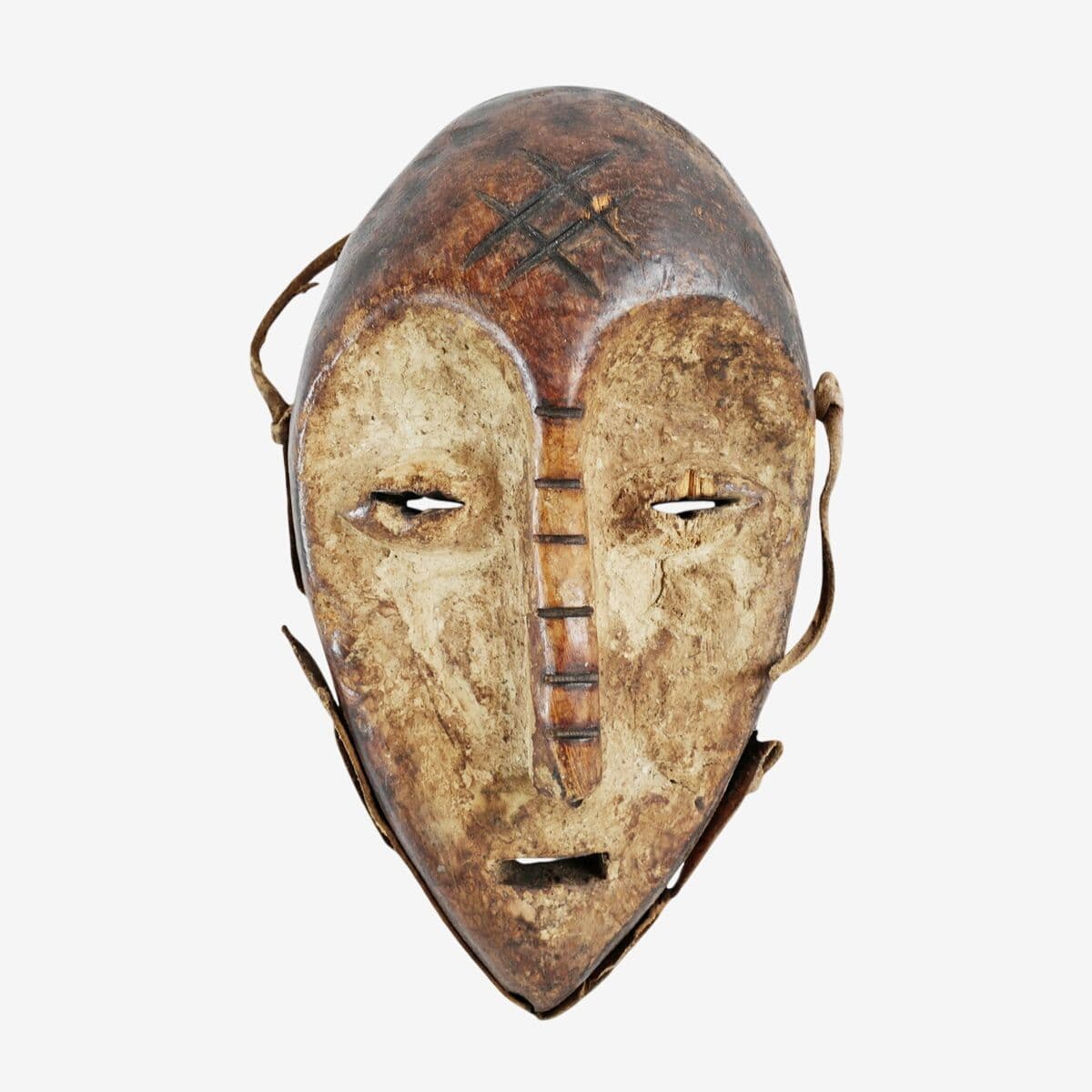 Vintage Carved Lega Mask - Image 1