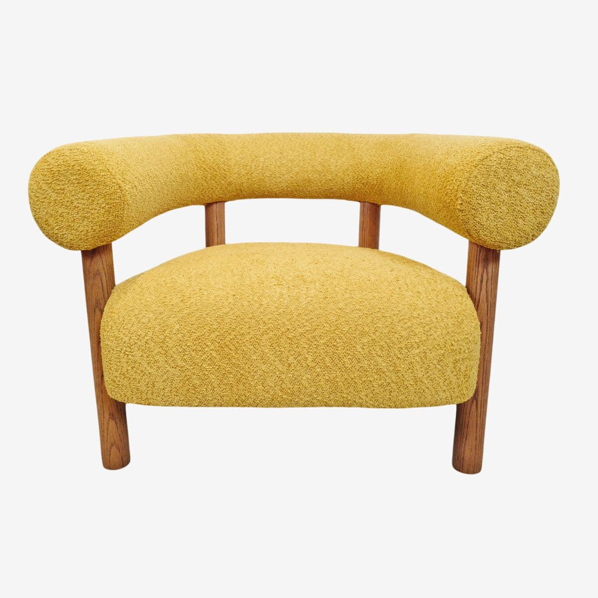 Mustard U Back Accent Chair - Image 1