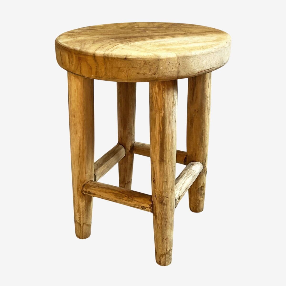 Simple Teak Stool - Image 1