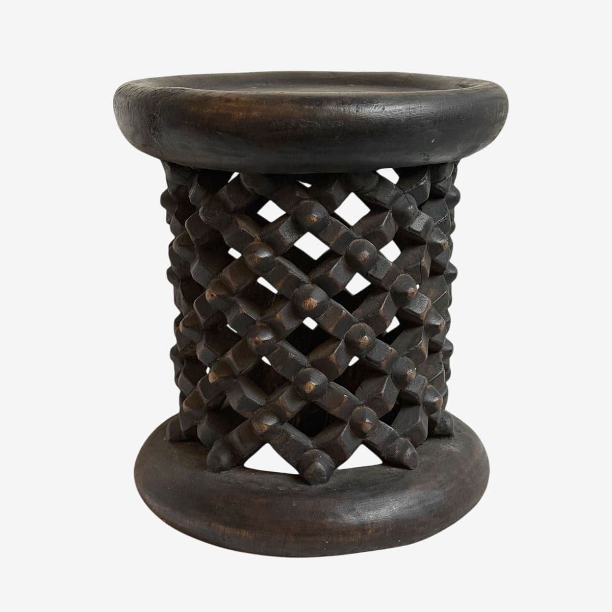 Vintage Bamileke Small Stool - Image 1