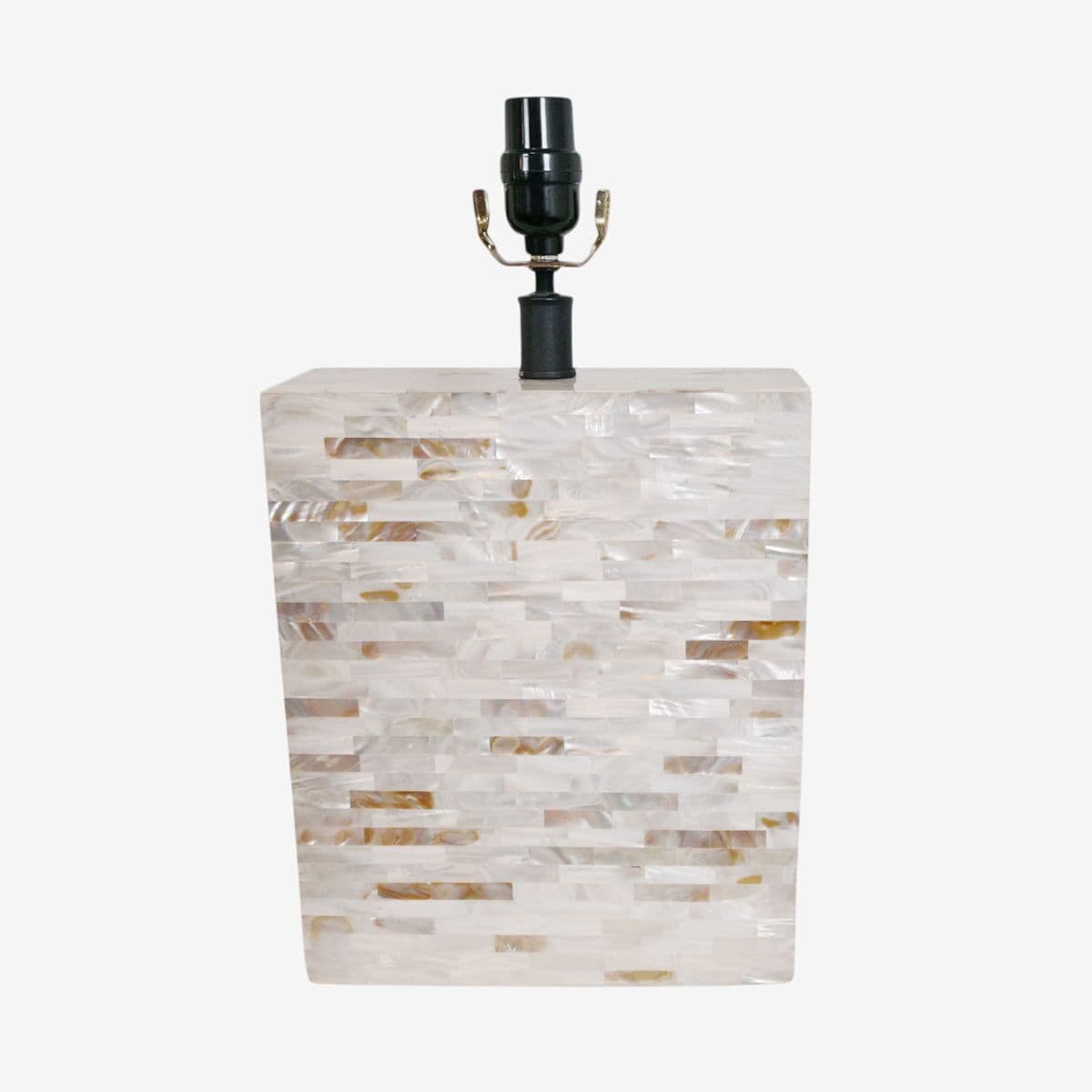 White Mother of Pearl Lamp Base - Image 1