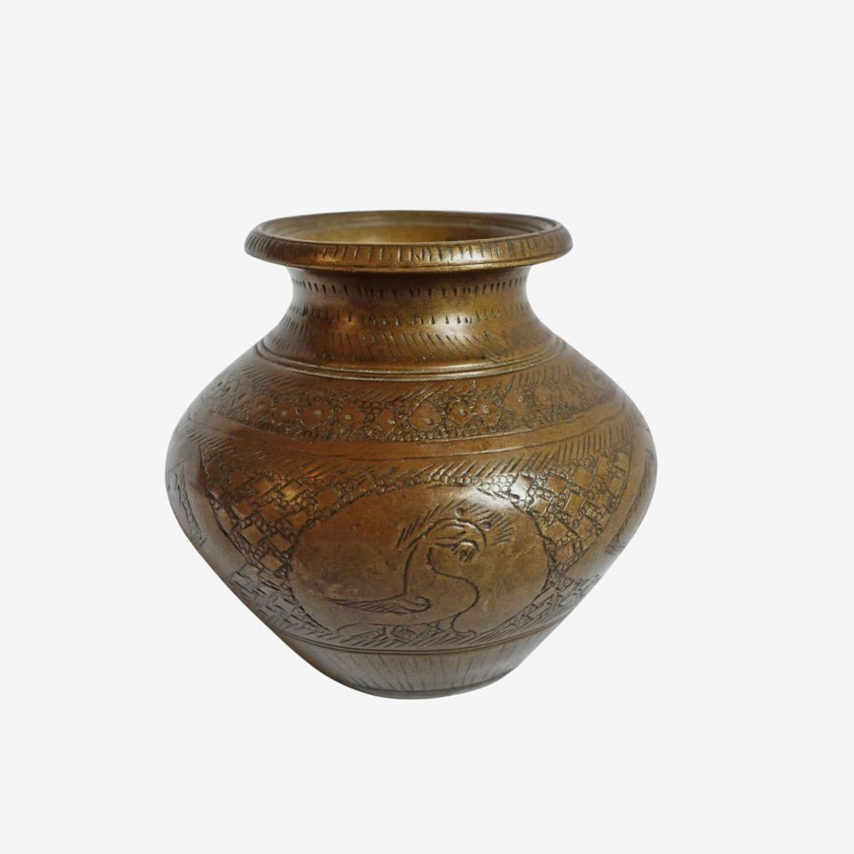Vintage Bronze Nepal Ritual Vase - Image 1
