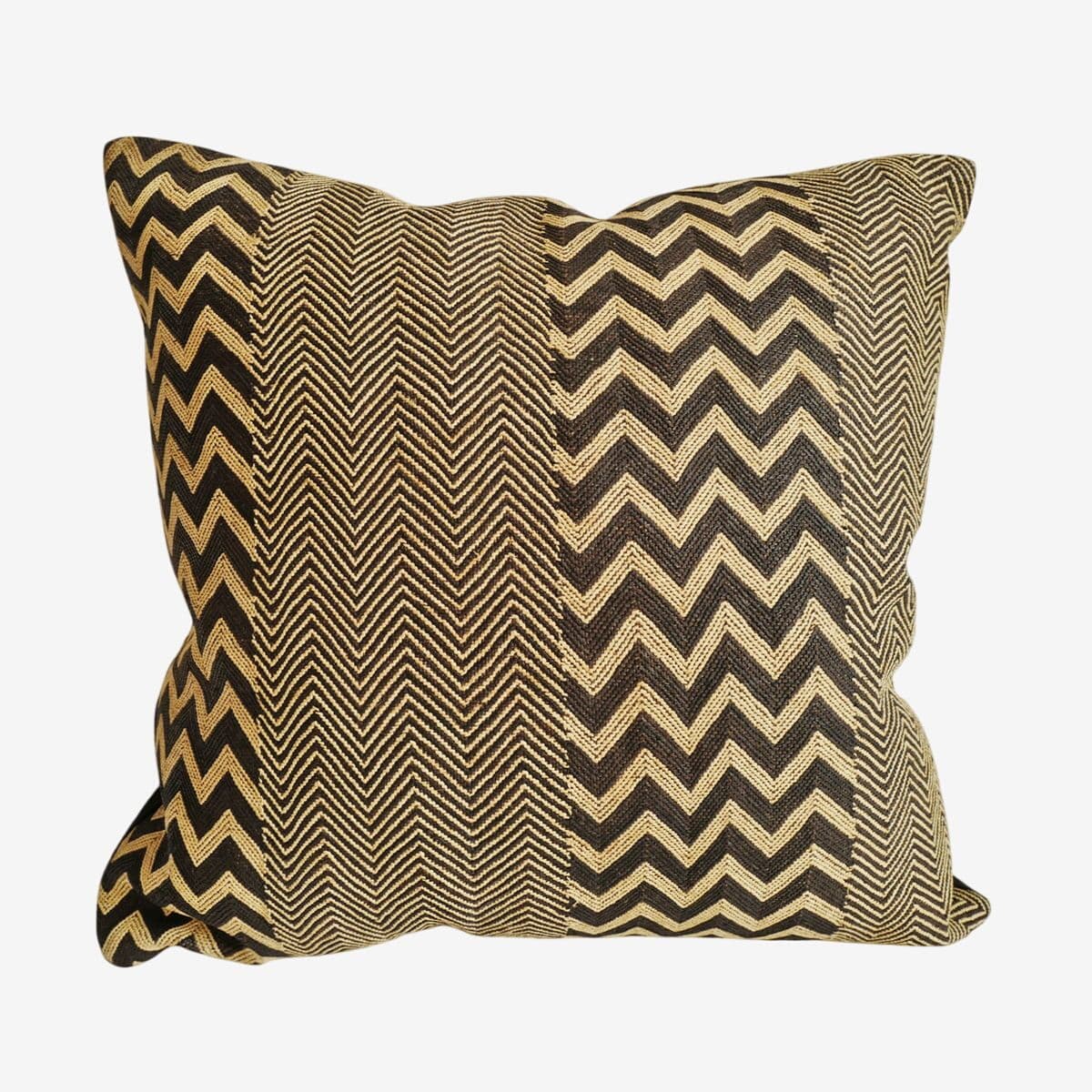 Vintage Kuba Grass Textile Pillow - Image 1