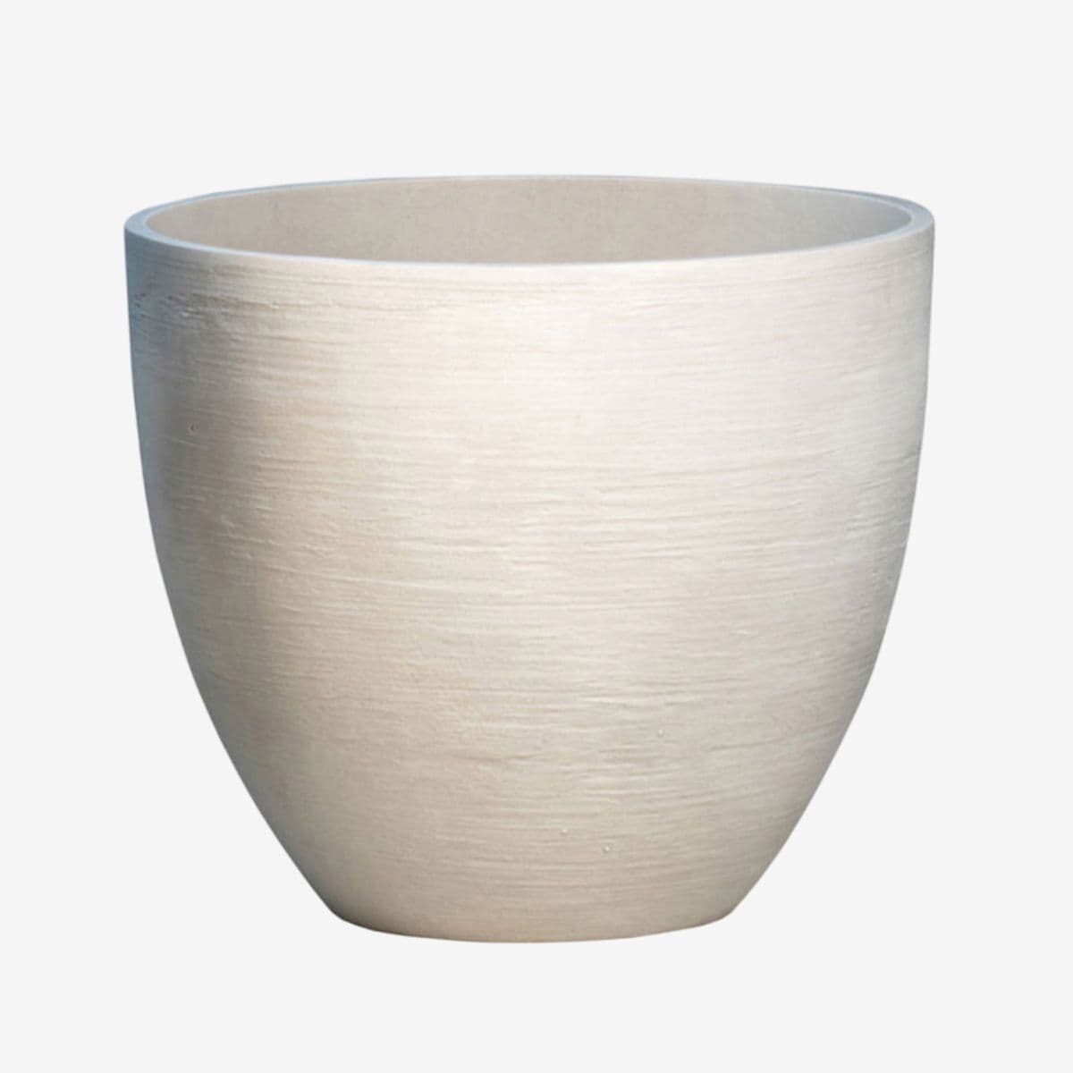 White Composite Planter Pot Medium - Image 1