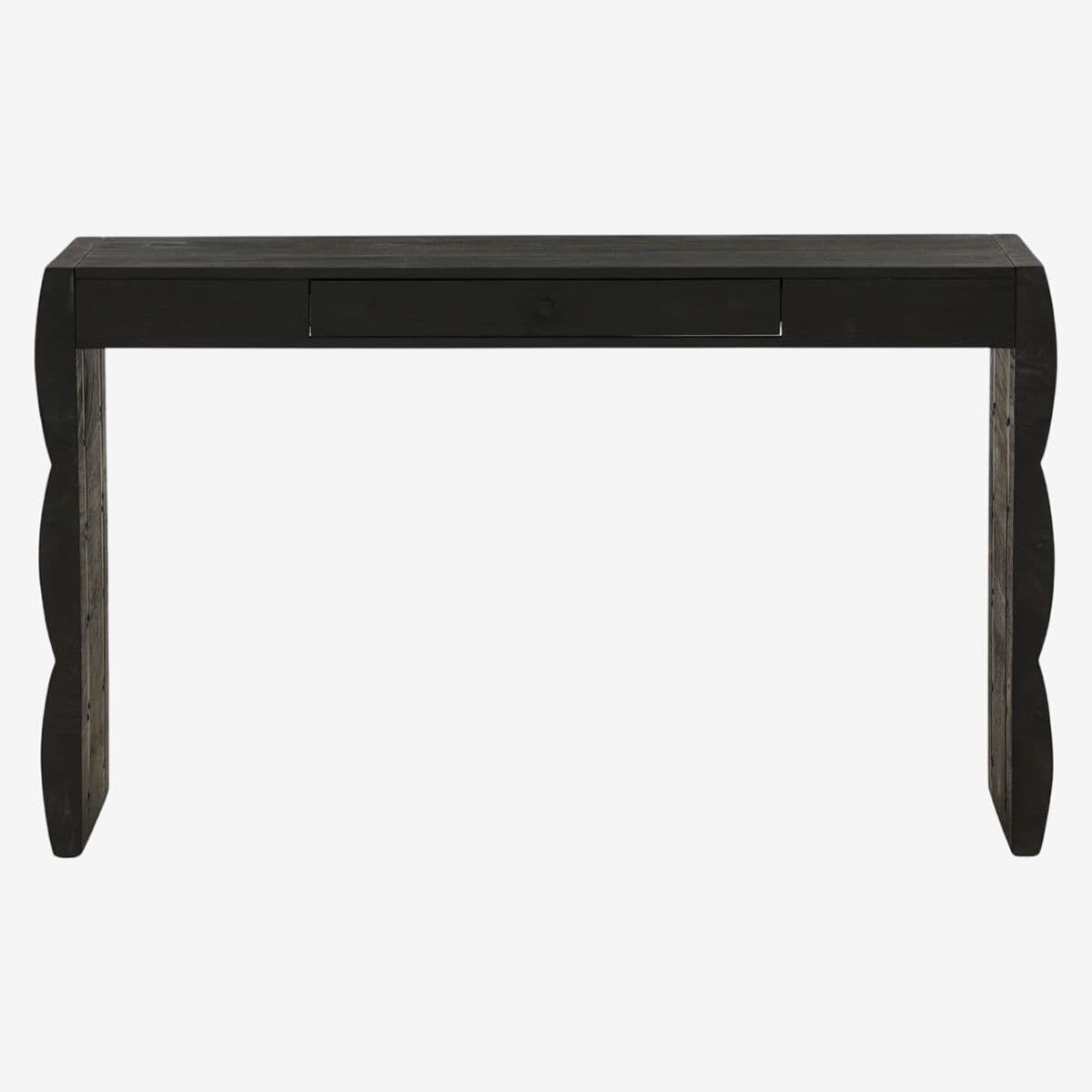 Modern Cloud Black Acacia Desk - Image 1