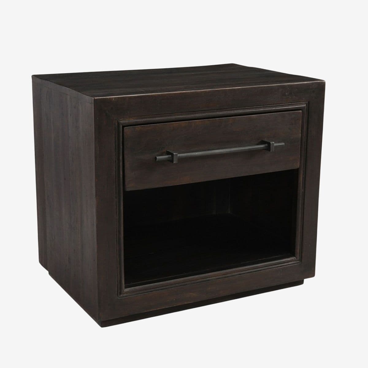 Modern Espresso One Drawer Nightstand - Image 1