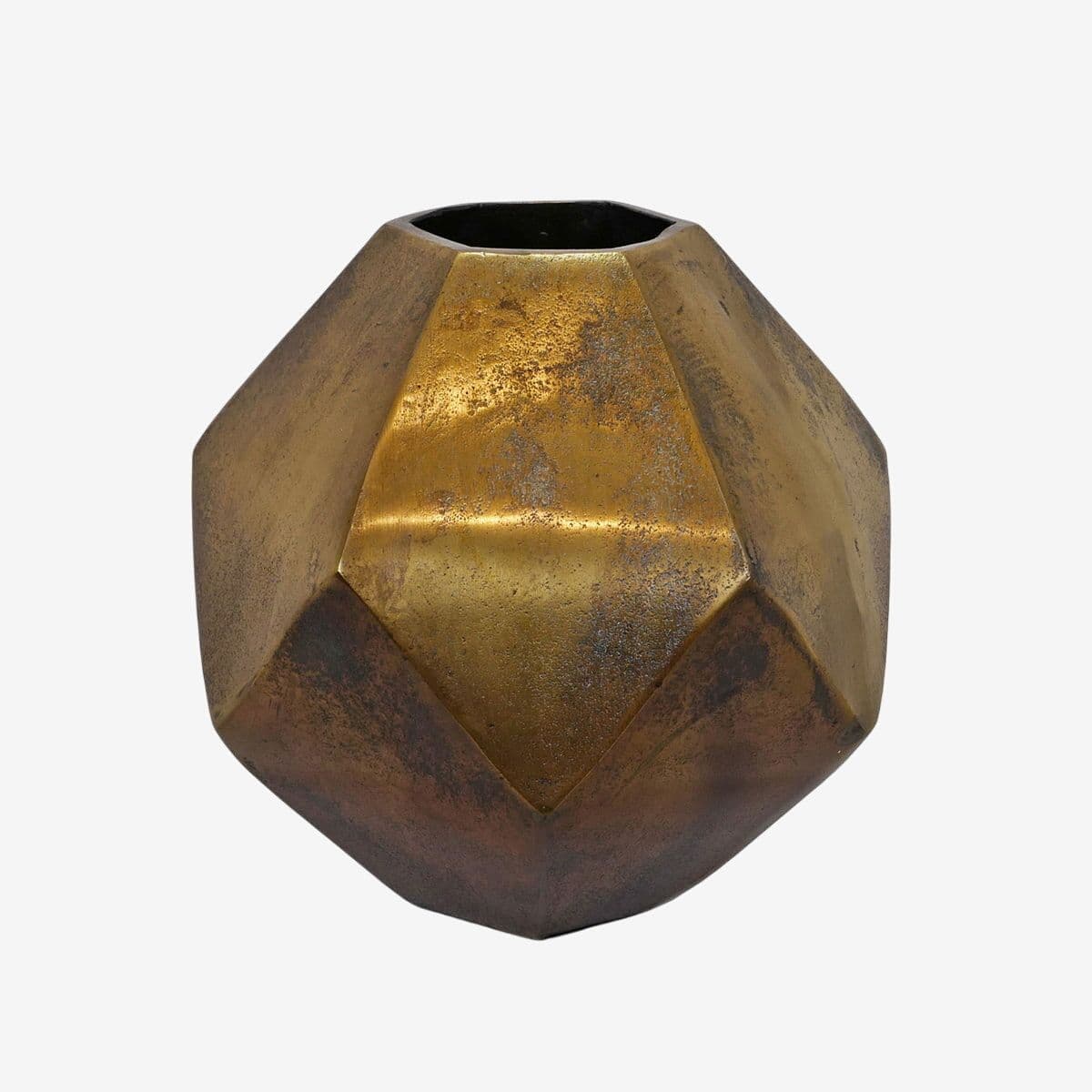 Brass Prism Vase - Image 1