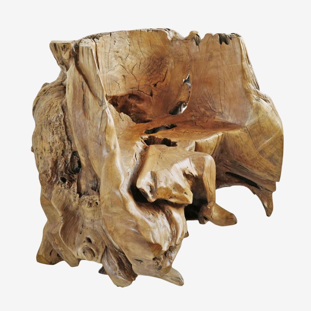 Free Form Burl Wood Root Chair - Image 1