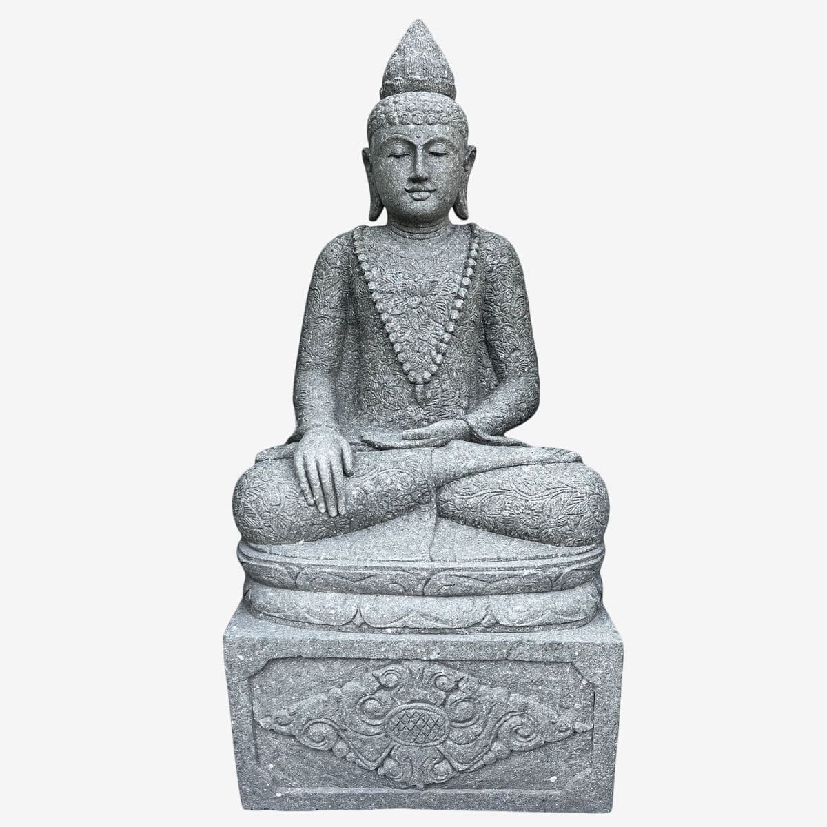 Stone Sitting Garden Buddha - Image 1