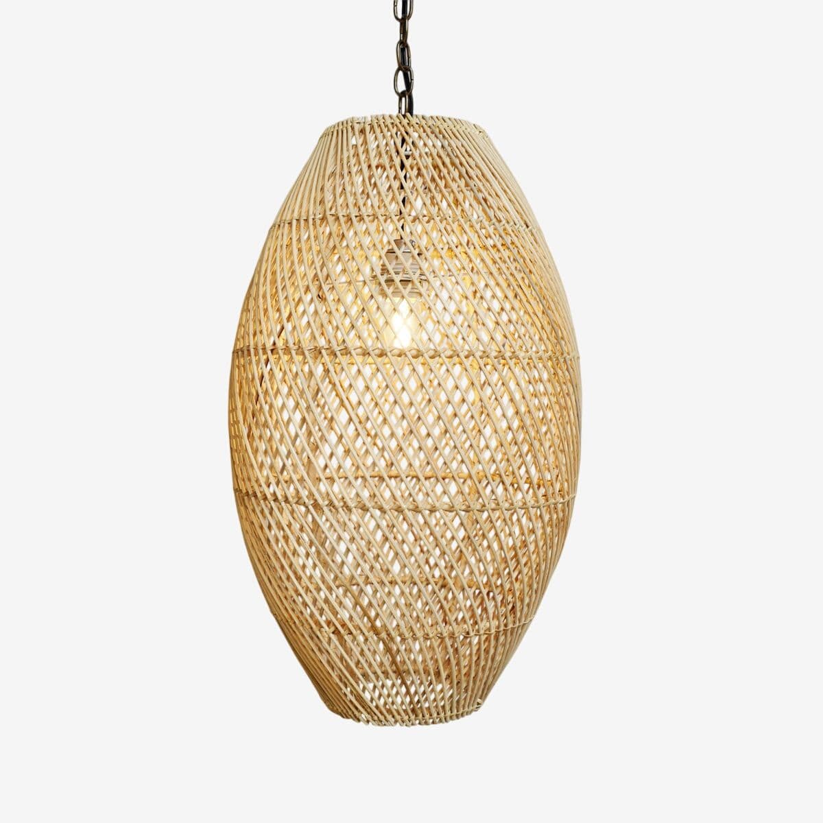 Rattan Bead Pendant Light Small - Image 1
