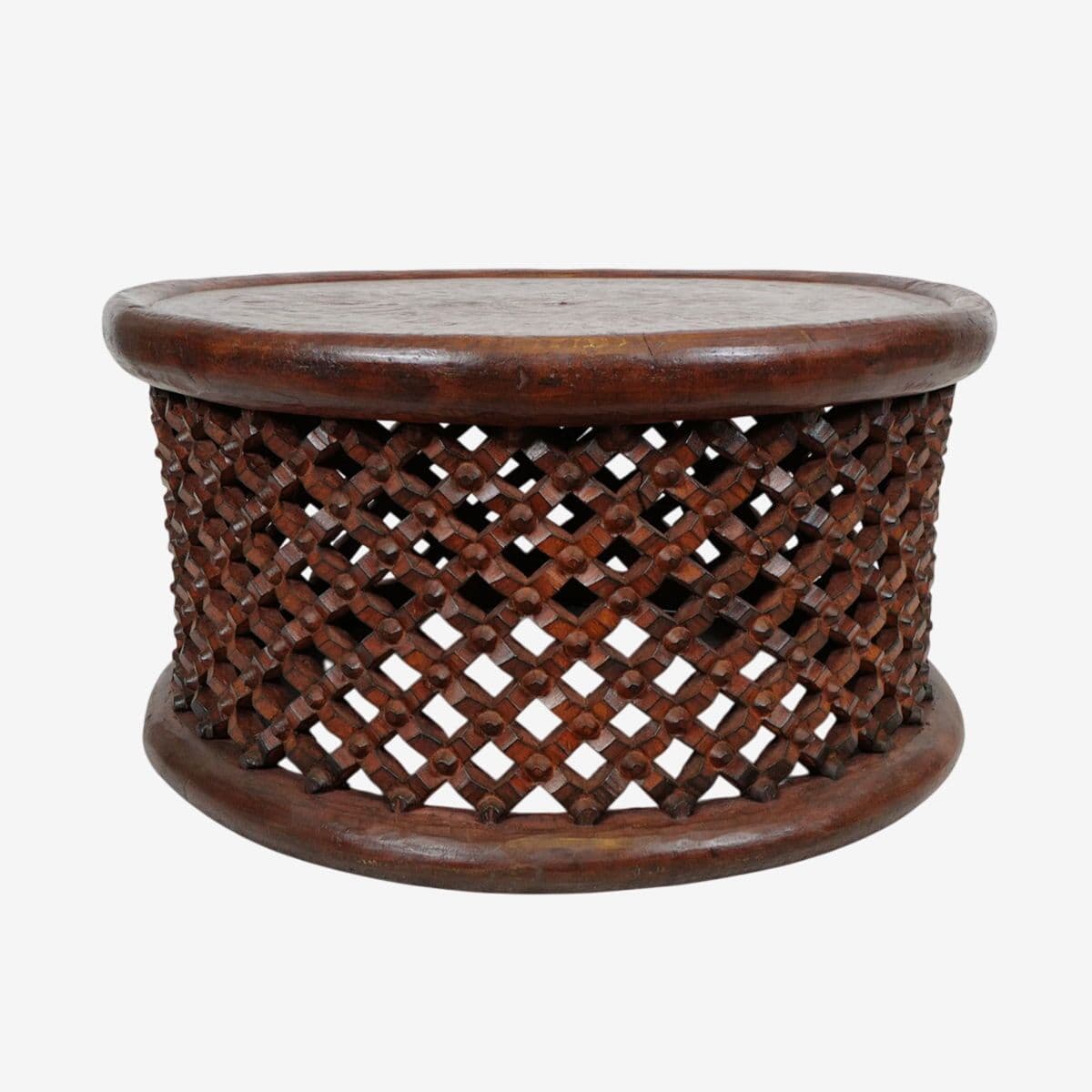 Vintage Bamileke Stool Table - Image 1