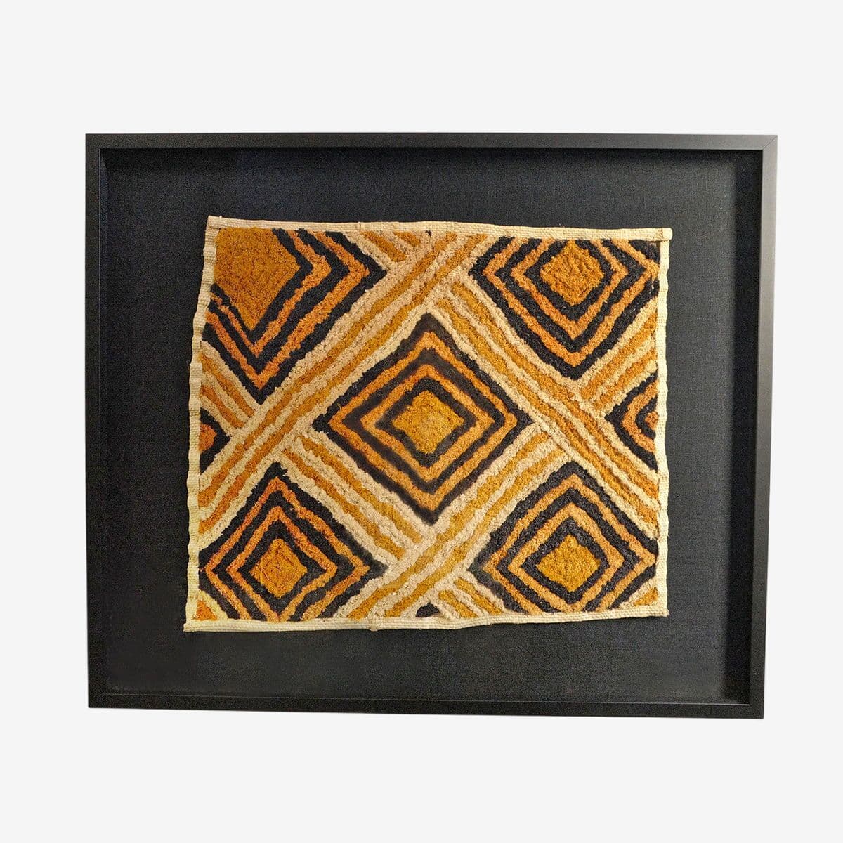 Vintage Shoowa Grass Textile Framed - Image 1