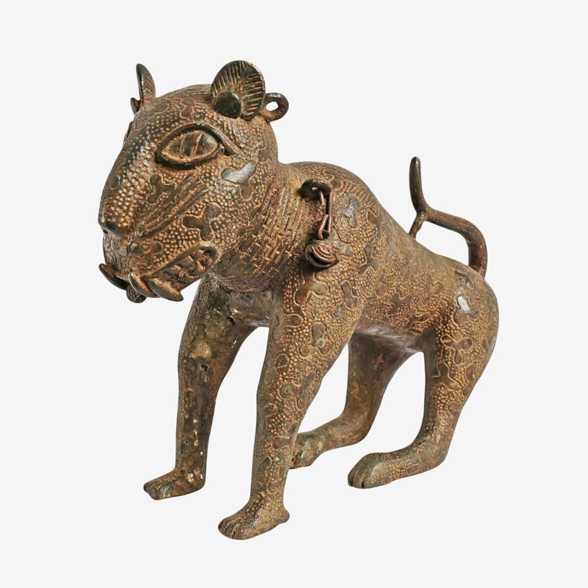 Antique Benin Bronze Leopard - Image 1