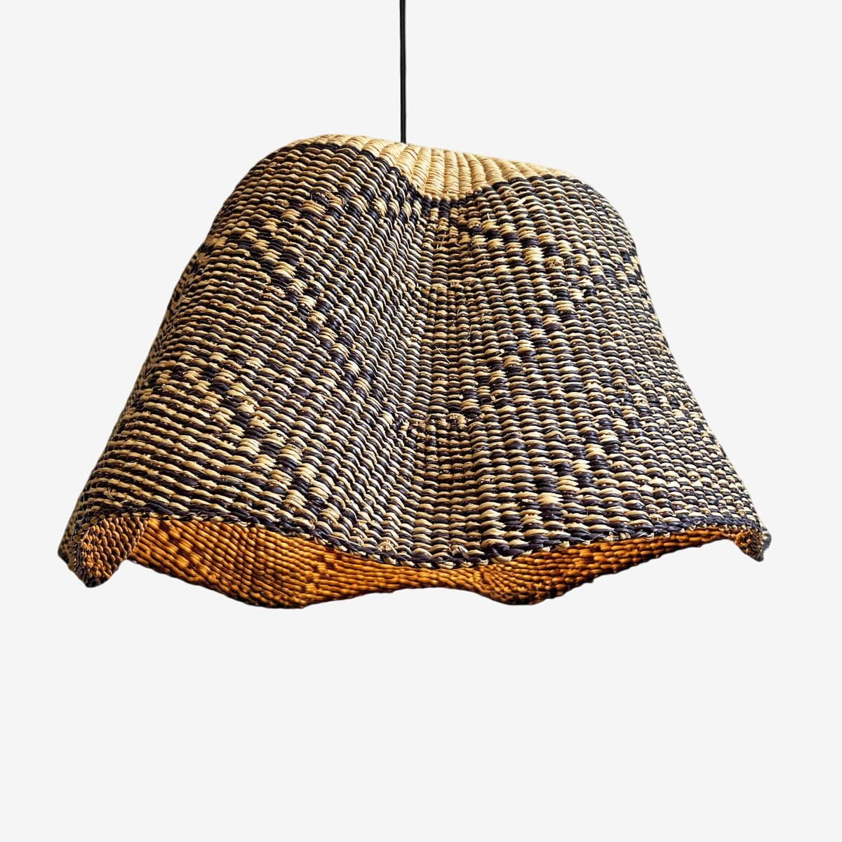 Bolga Wave Basket Light Pendant