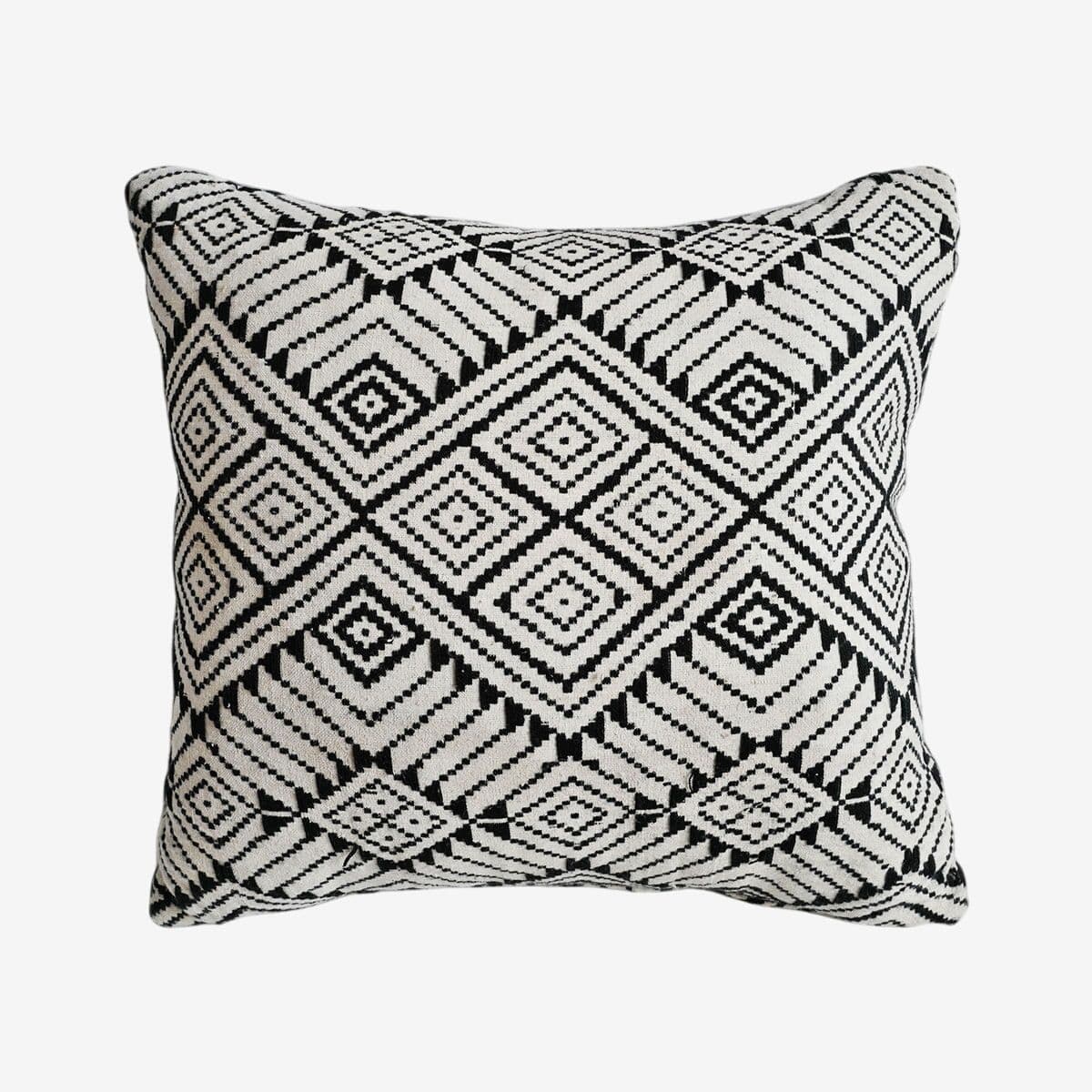 Vintage Embroidered Textile Pillow - Image 1