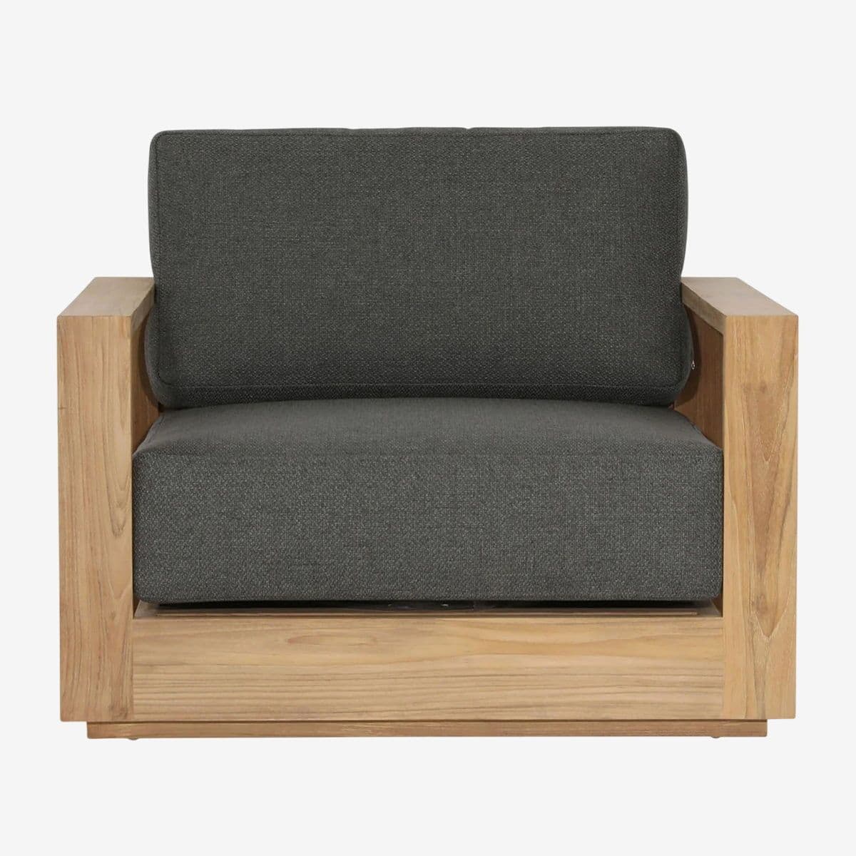 Clemente Outdoor Teak Club Chair - Image 1