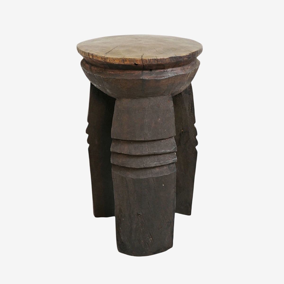 3 Leg Tukara Wood Stool - Image 1