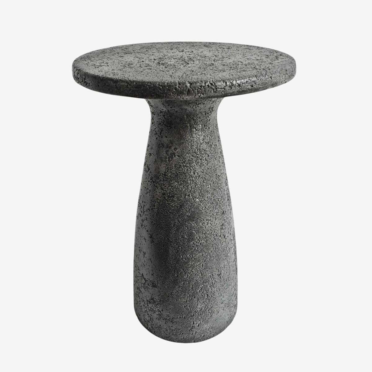 Outdoor Indoor Grey Cement Side Table - Image 1