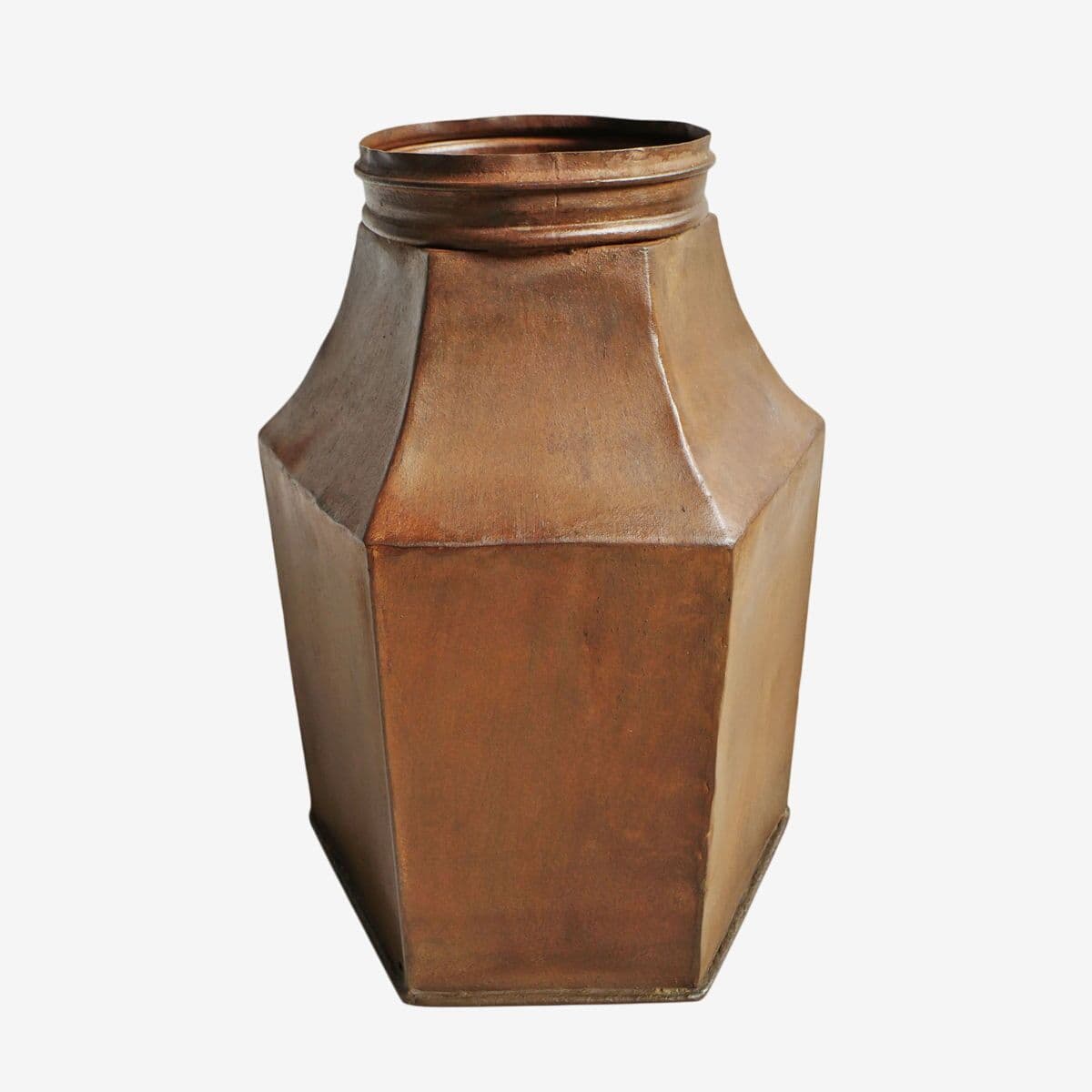 Vintage Iron Industrial Canister - Image 1