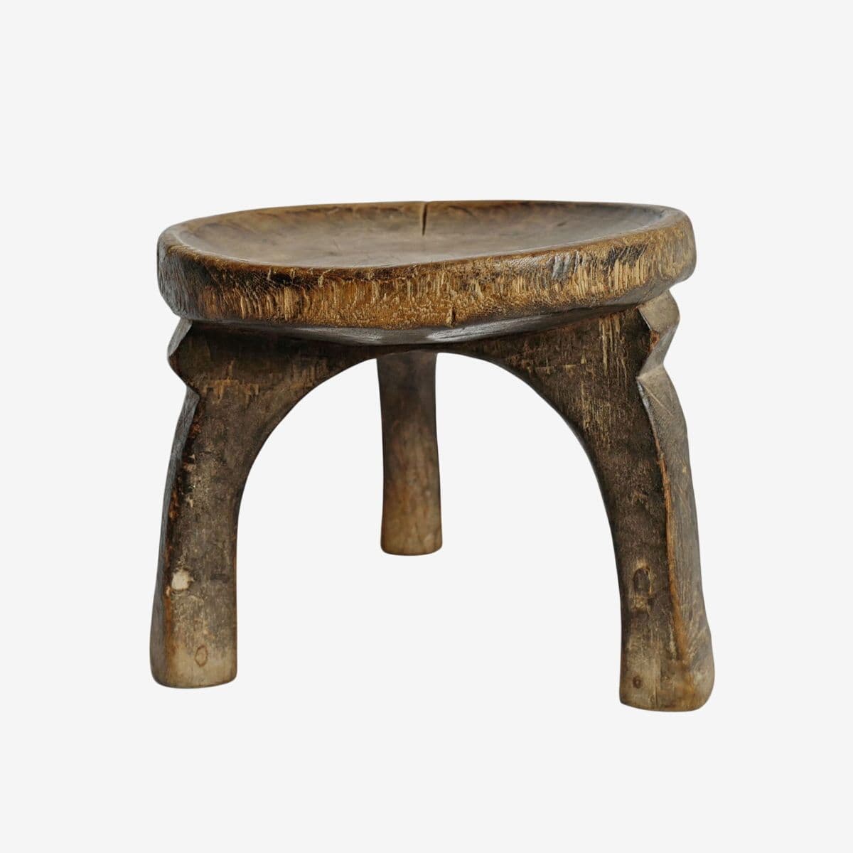 Old Tanzanian Wood Stool - Image 1