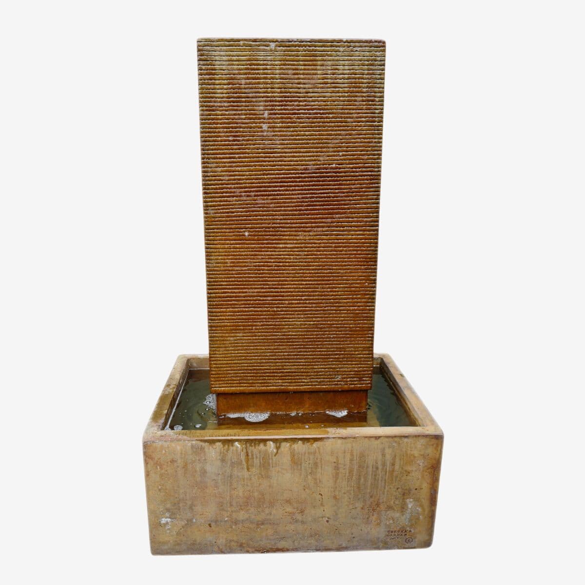 Cement Rust Ripple Fountain Medium - Image 1