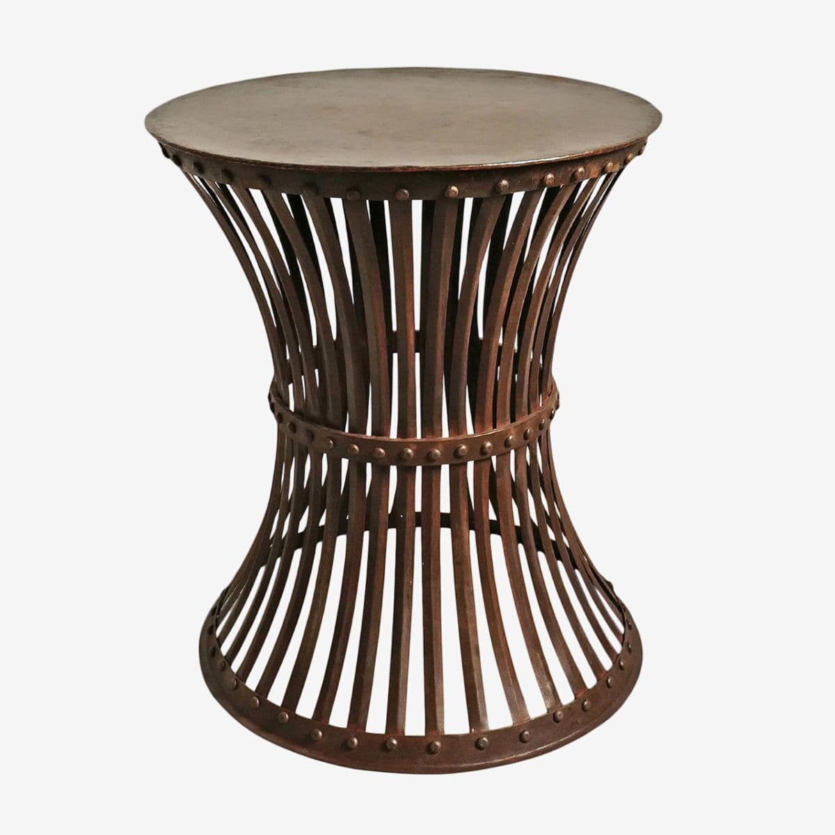 Iron Rivet Band Side Table - Image 1
