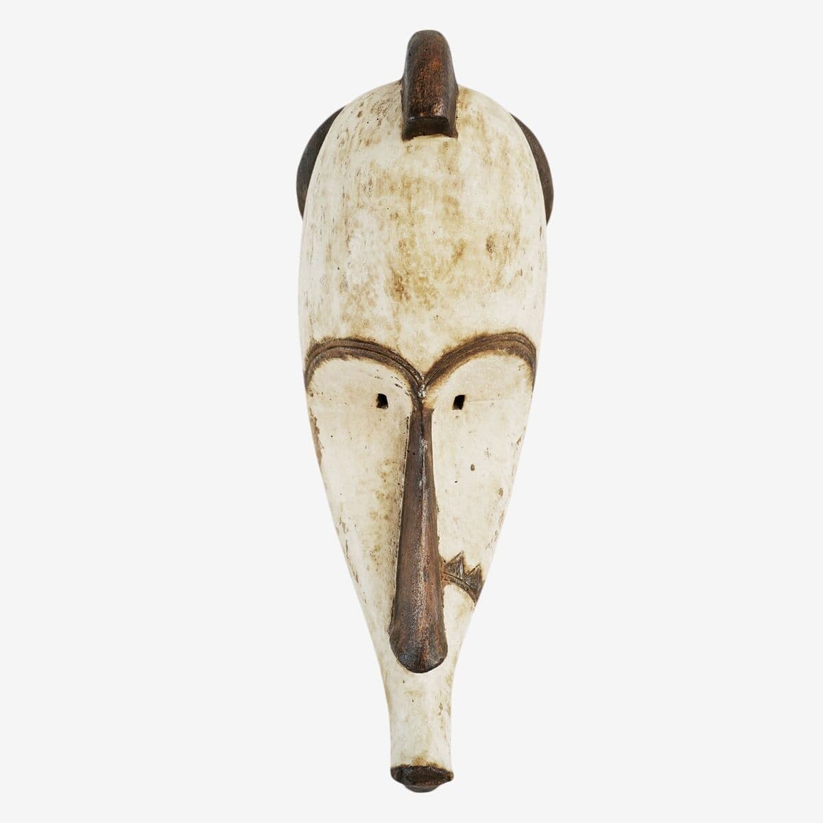 Vintage White Fang Gabon Mask - Image 1