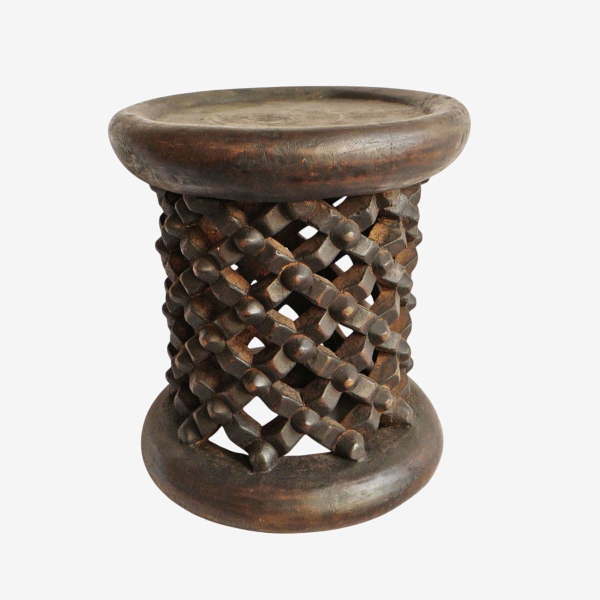 Vintage Small Bamileke Stool - Image 1